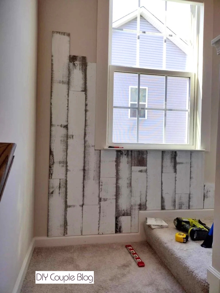 wood wall progress