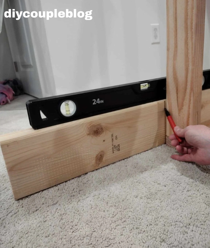 marking and leveling wood board