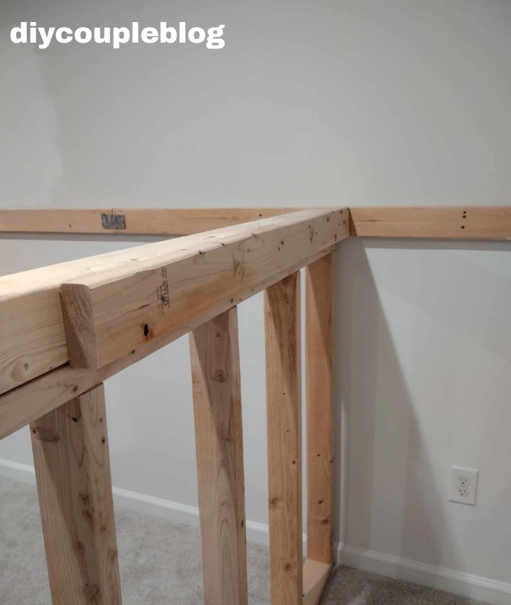 wood playground jungle gym in our basement step-by-step