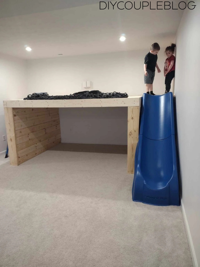 kids wanting to try out the playground slide