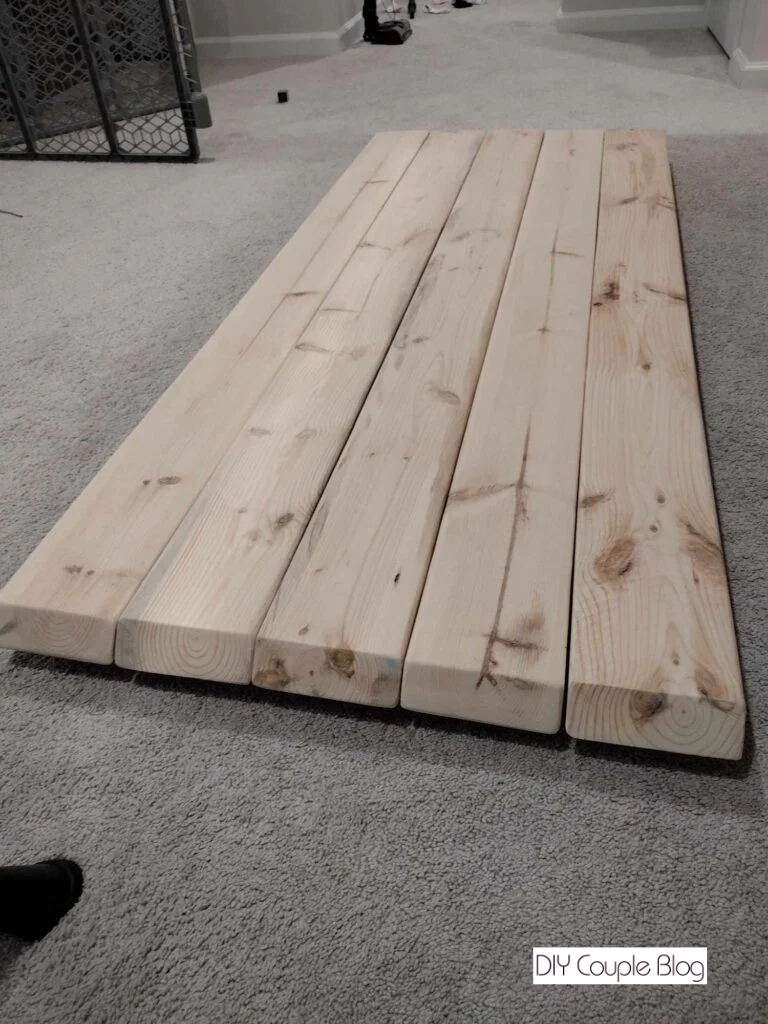 showing boards attached together 