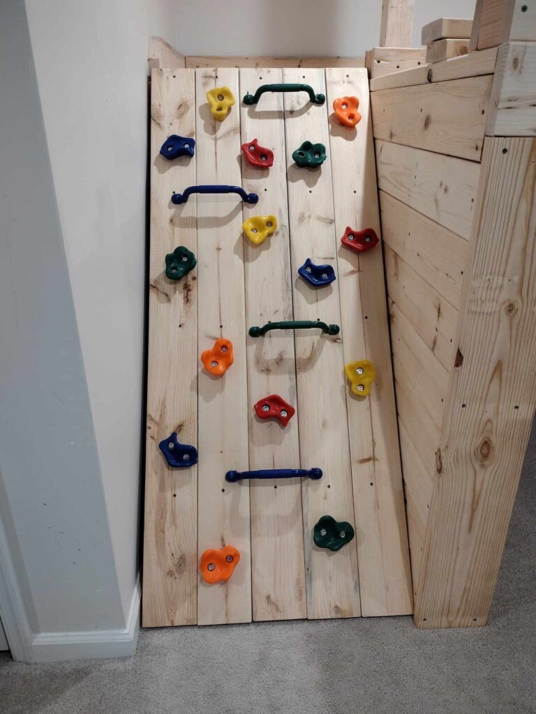 diy rock climbing wall outdoor