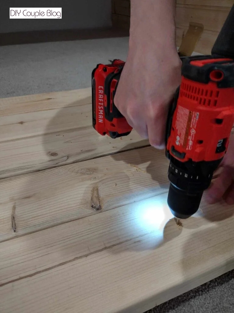 drilling pilot holes in wood 