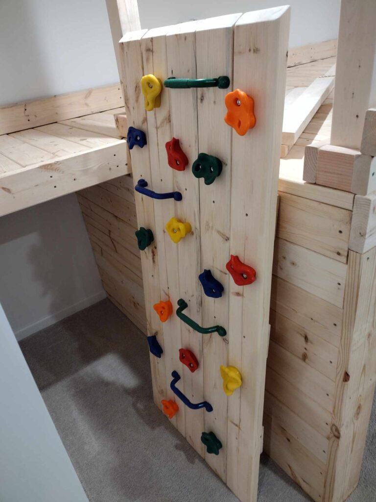 indoor climbing wall diy