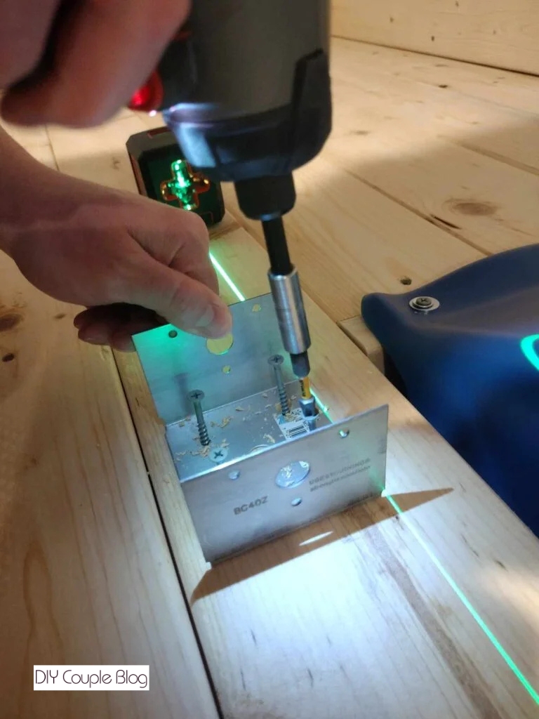 installing base brackets 