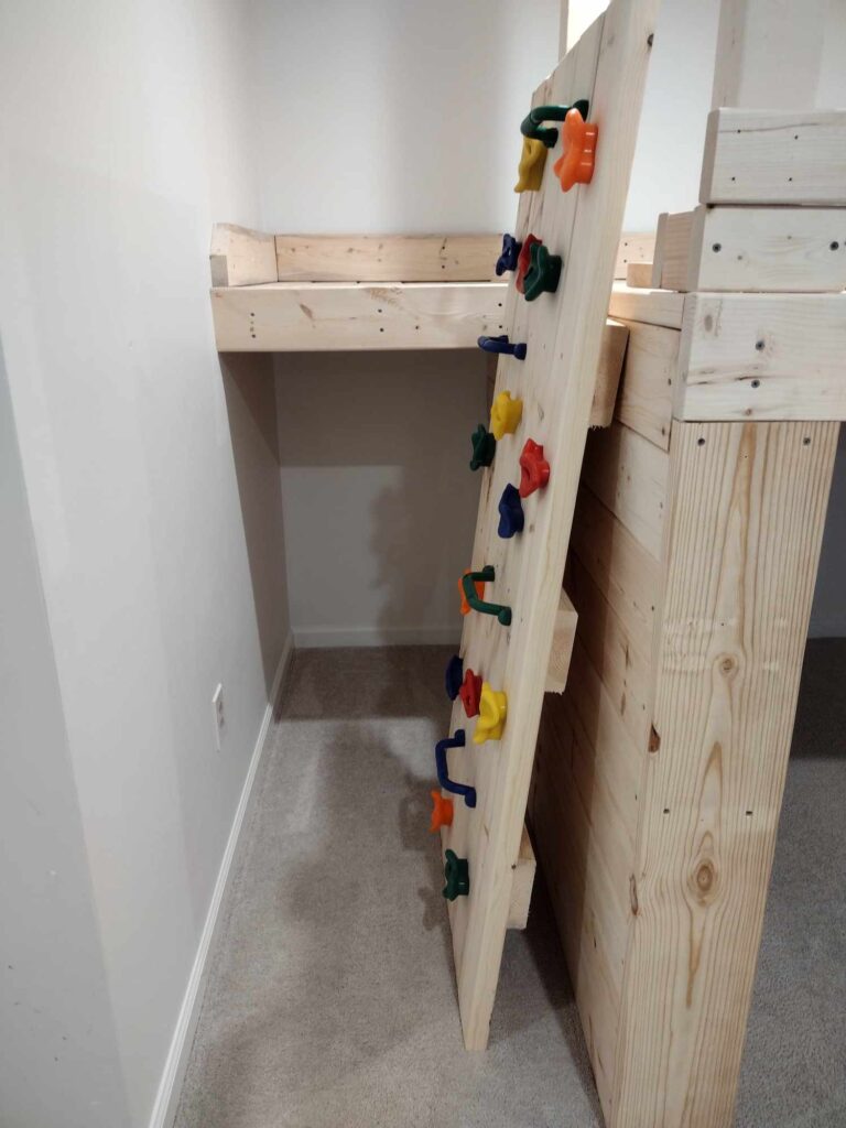 kids rock climbing wall