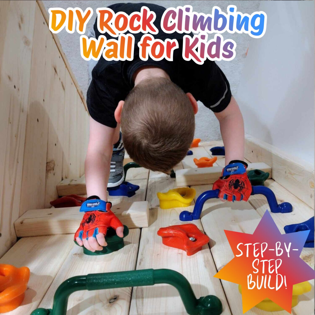 guide for how to build a rock climbing wall for kids