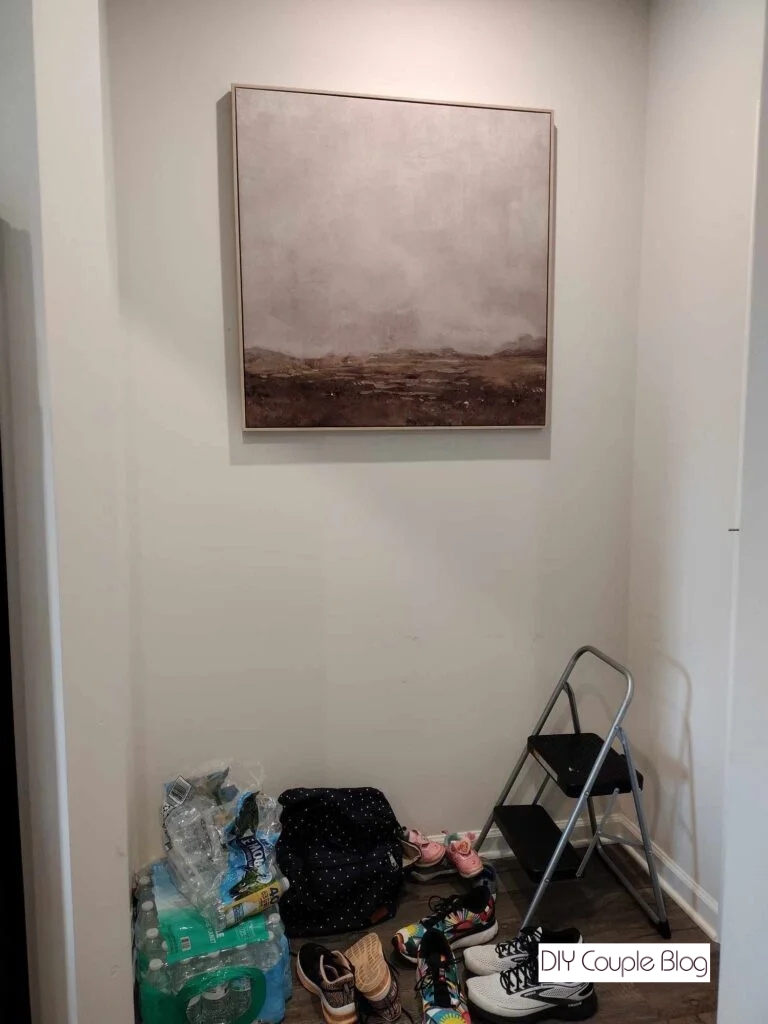 the messy before photo of entry