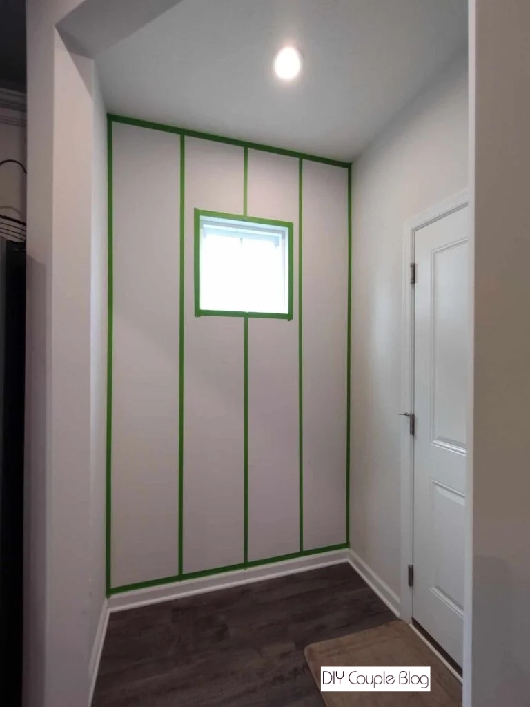 planning adding board and batten wall with windows