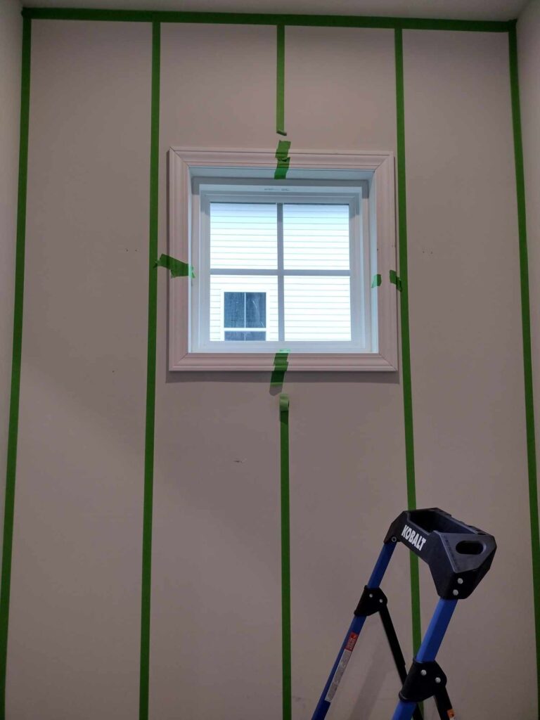 addressing the window trim before board and batten paneling