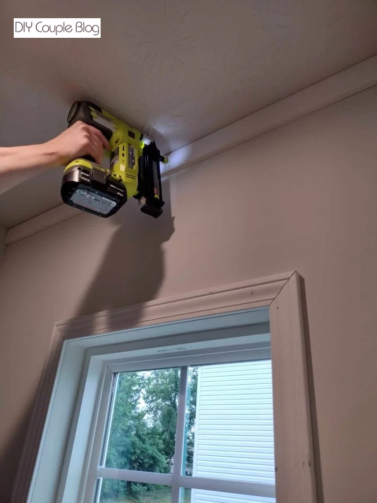 using a Nailer to secure the boards