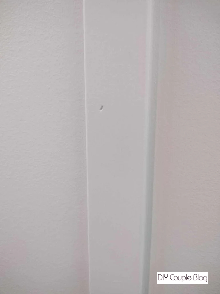 nail hole before