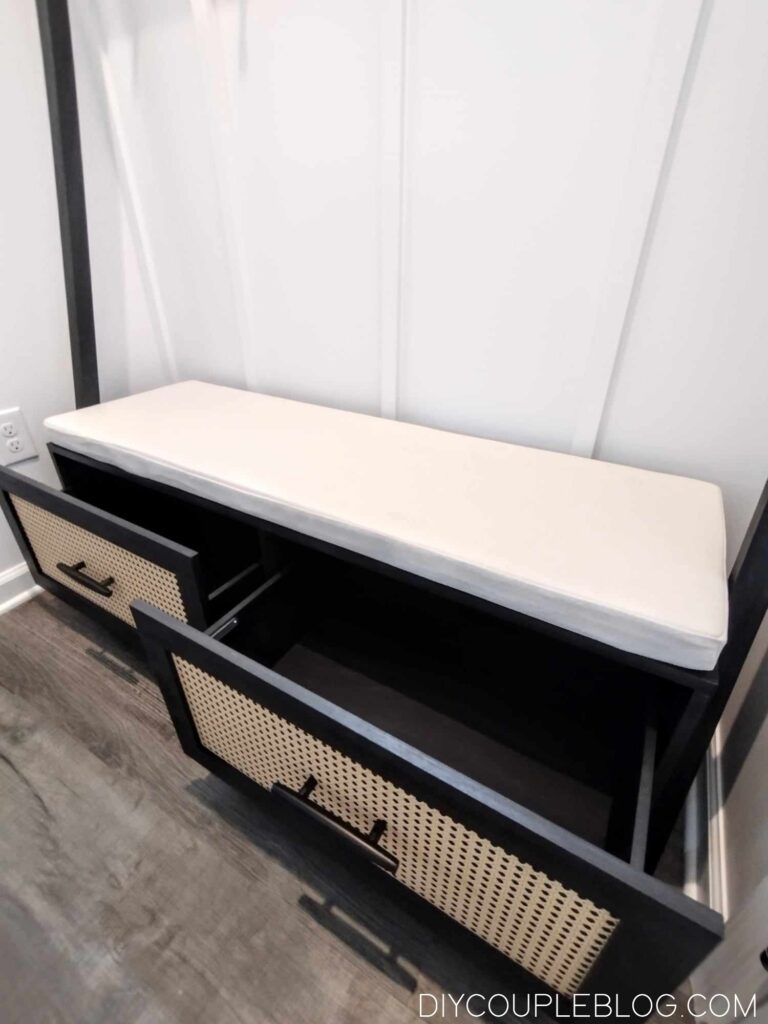 mudroom bench with shoe storage and/or other things