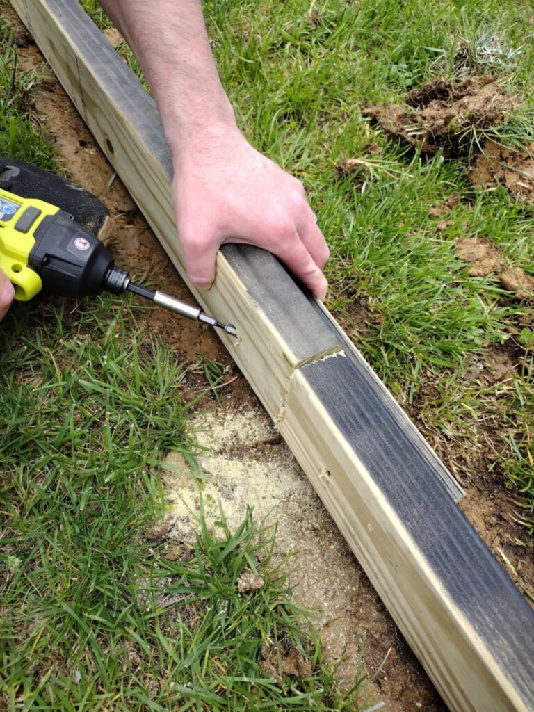 playground build connecting the two boards together with tool