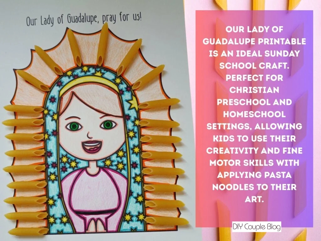catholic printable craft with pasta noodles perfect for catholic education and sunday school
