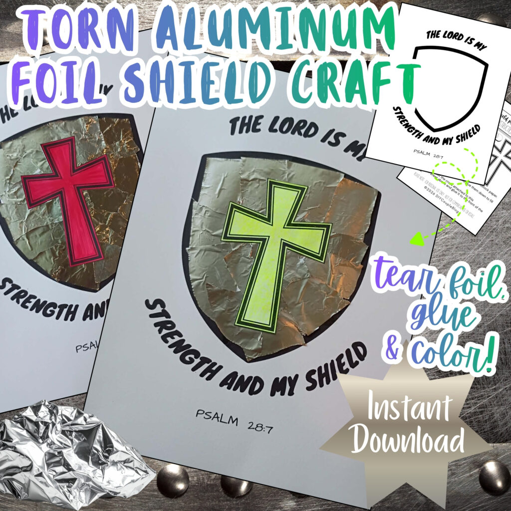 Shield of Faith printable craft activity for Sunday school or at home