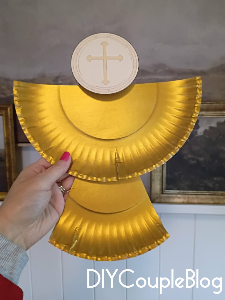 Finished Jesus craft showing the flap closed