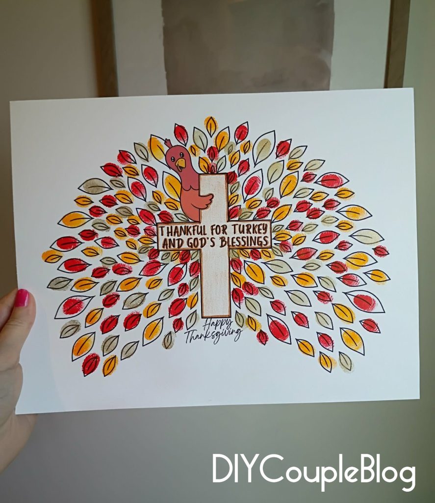 printable thanksgiving turkey craft fingerprint activity your kids can do this fall!