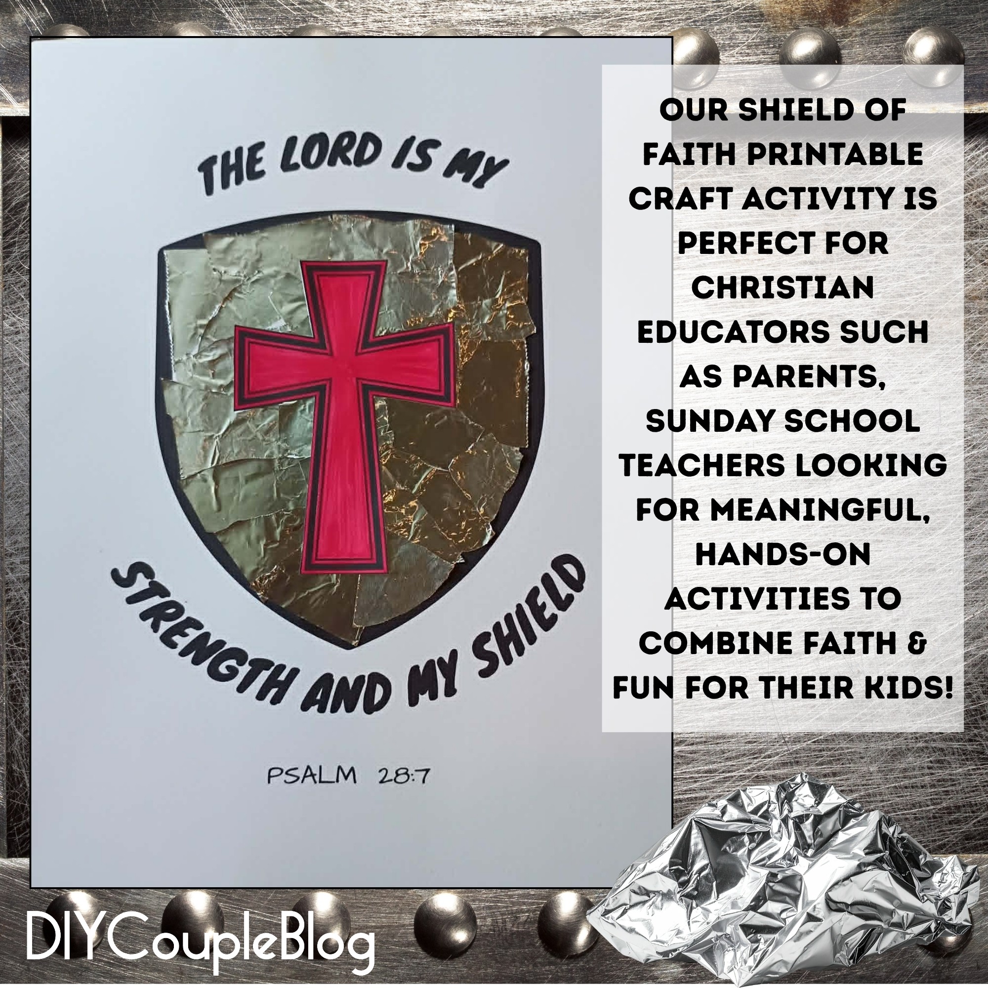 Shield of Faith Craft: Free Printable Sunday School Activity