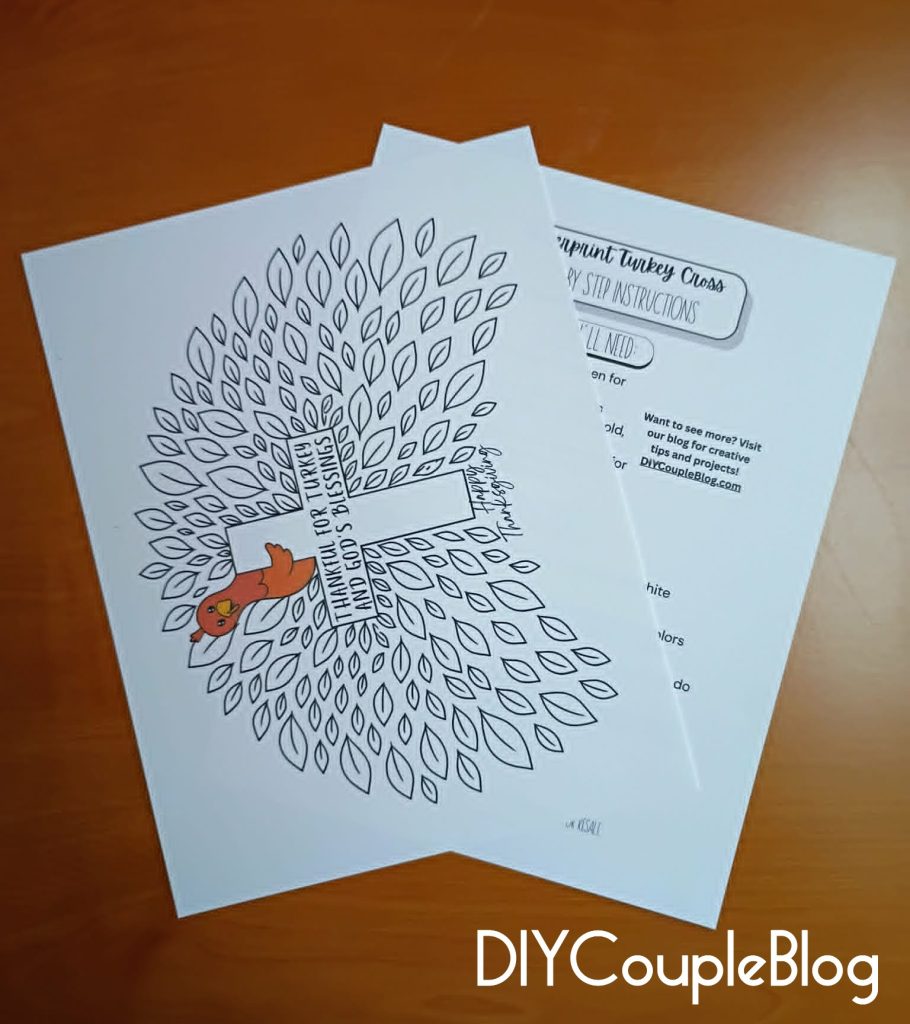 free printable thanksgiving template for preschoolers and up