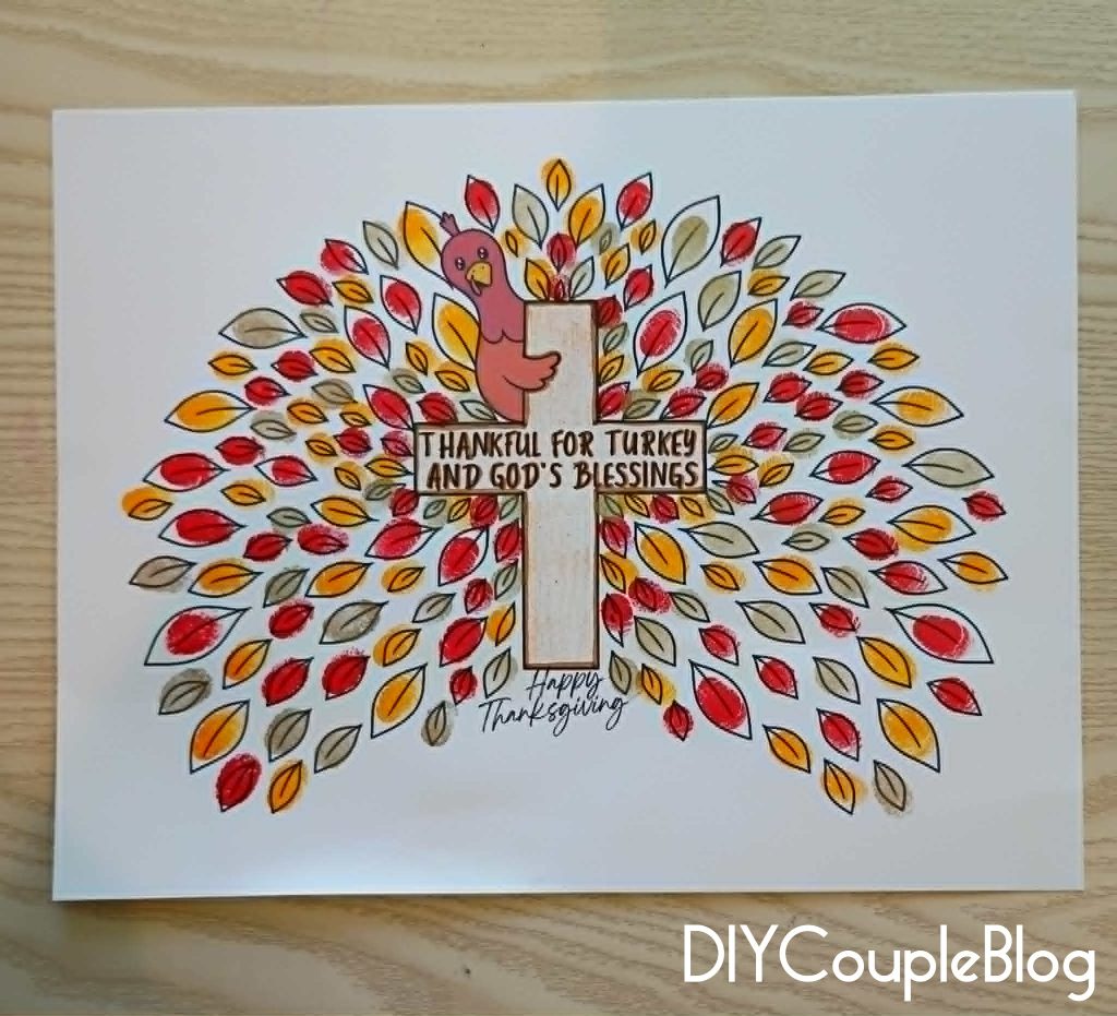 thanksgiving preschool fingerprint activity perfect for a fall day at home or Sunday school 