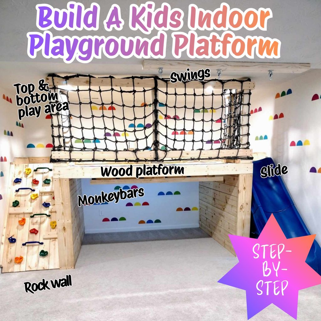 kids' indoor playground in our basement 