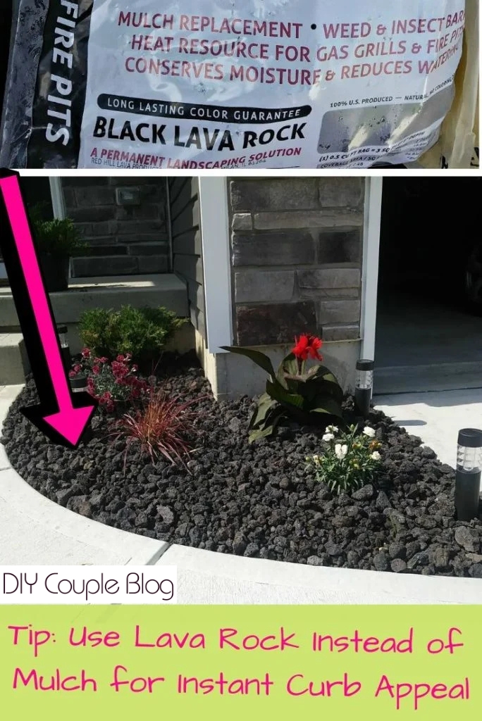 lava rock vs mulch-our complete guide to lava rock and how to install it in your garden beds 