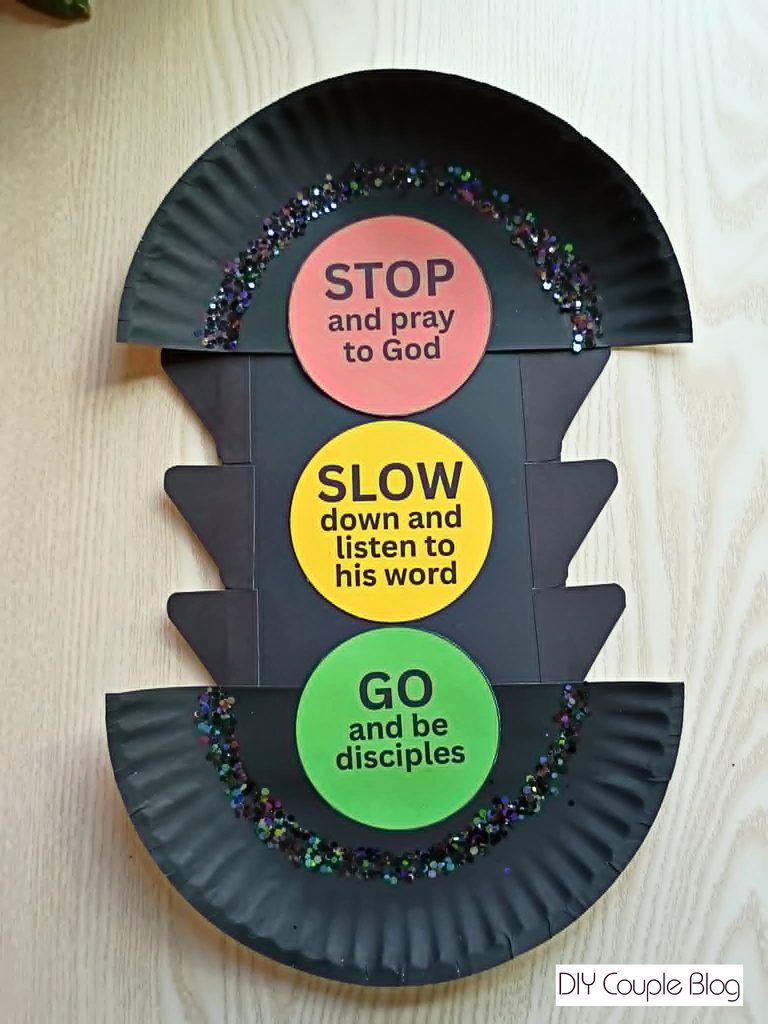 sunday school bible lesson with paper plate