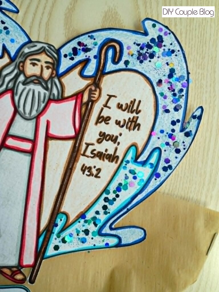 simple moses and the red sea craft idea