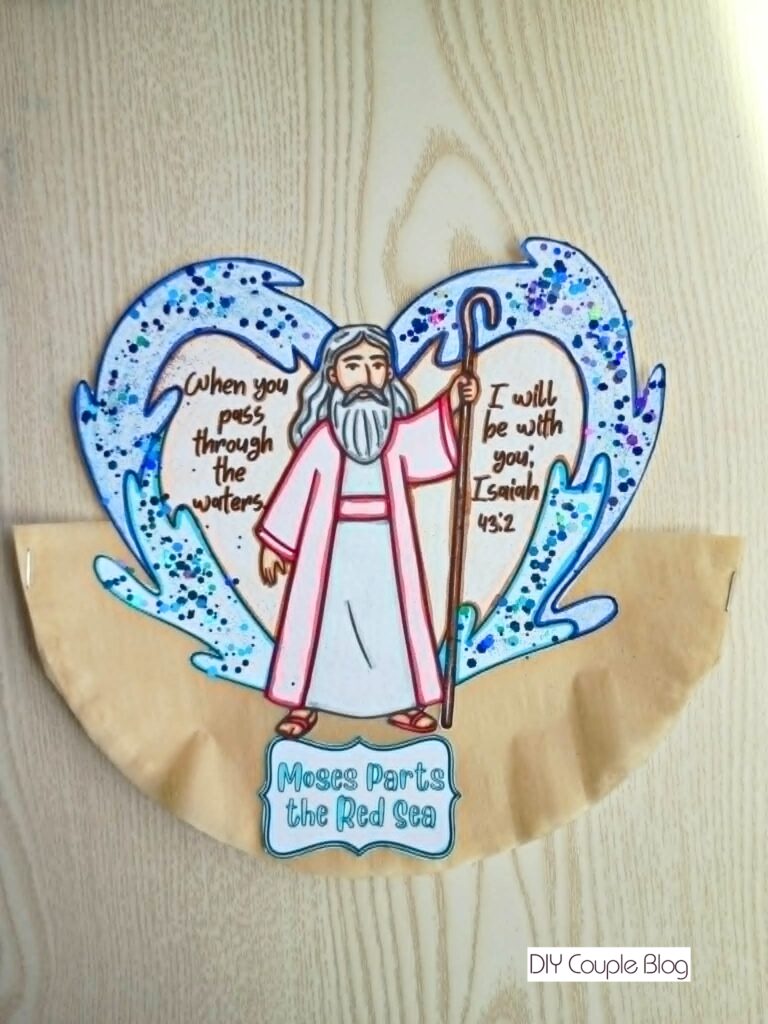 paper plate moses and red sea craft