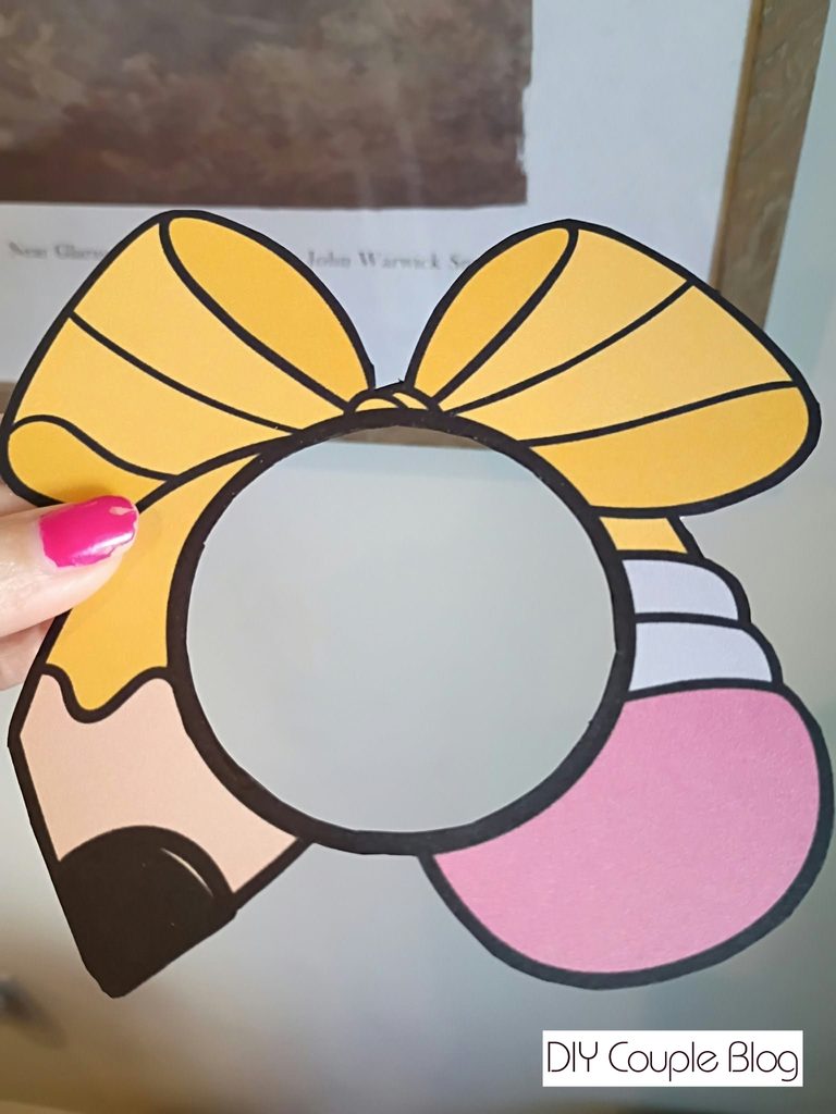 the process of making a diy christmas ornament with child's photo